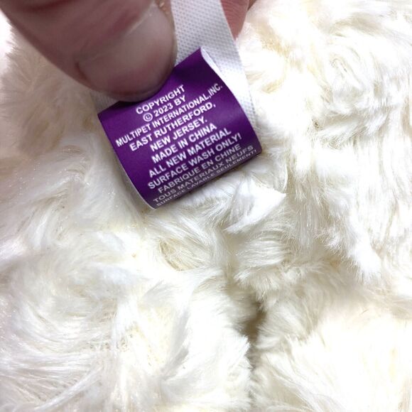 Multipet Sock-Face Lamb Chop Dog Toy Plush Squeaker 13"x4" Hard To Find Gingham - Picture 11 of 13